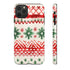 Watercolor Study of Christmas Patterns - Impact Resistant Phone Case iPhone 11 Pro Max Glossy